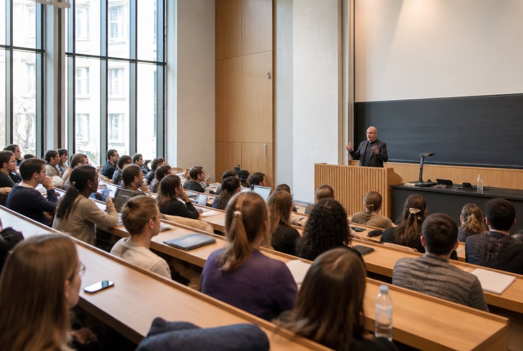 Vorlesung in einem Hörsaal